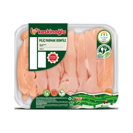 Keskinoğlu Tavuk Parmak Bonfile Tabak 1 Kg