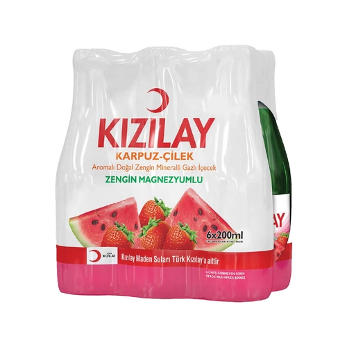 Kızılay Maden Suyu Karpuz Çilek 6 x 200 ML