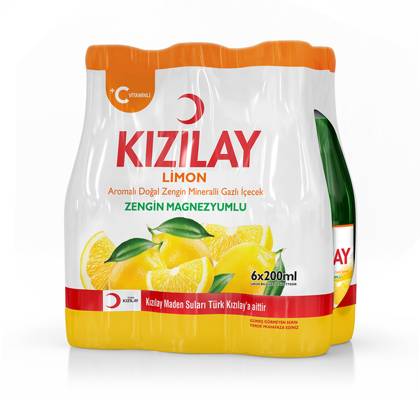 Kızılay Maden Suyu Limon C 200 Ml 6 Lı