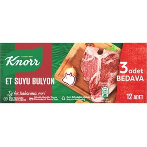 Knorr Et Suyu Bulyon 12 Adet 120 Gr