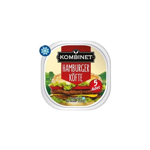 Kombinet Dondurulmuş Köfte Dana Hamburger 225 Gr