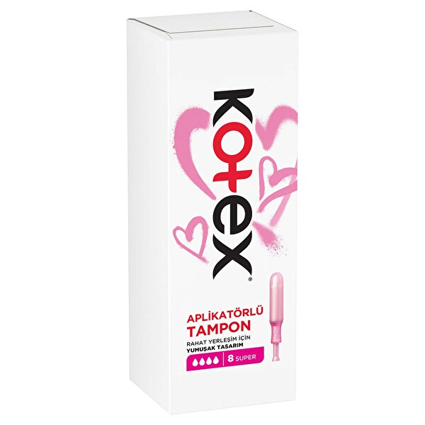 Kotex Aplikatörlü Tampon Süper 8 Adet