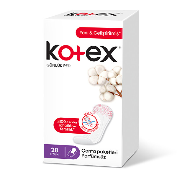 Kotex Günlük Ped İkili Uzun 28 Adet
