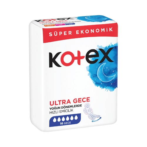 Kotex Hijyenik Ped Ultra Gece 16 Adet
