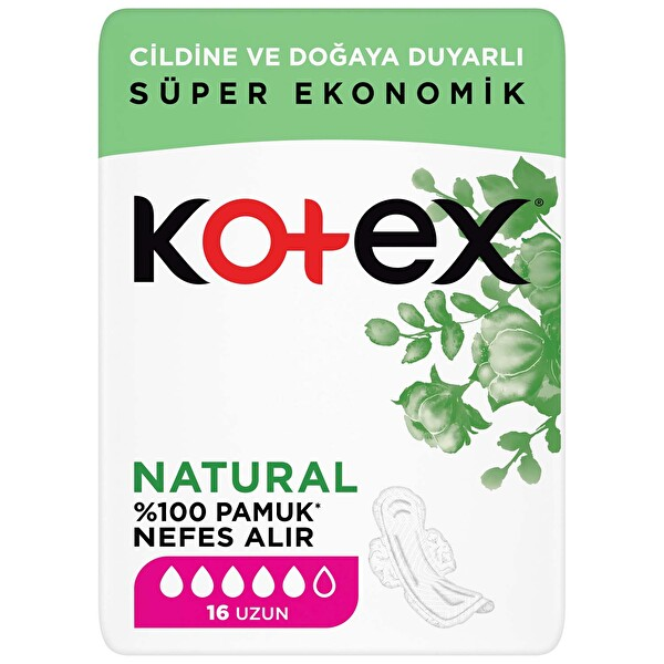 Kotex Natural Ultra Quadro 16lı Uzun
