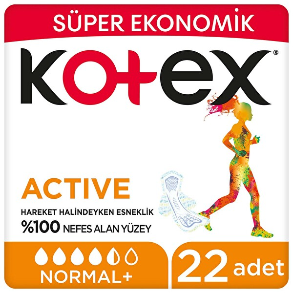 Kotex Ultra Active Süper Eko Normal 22 Adet