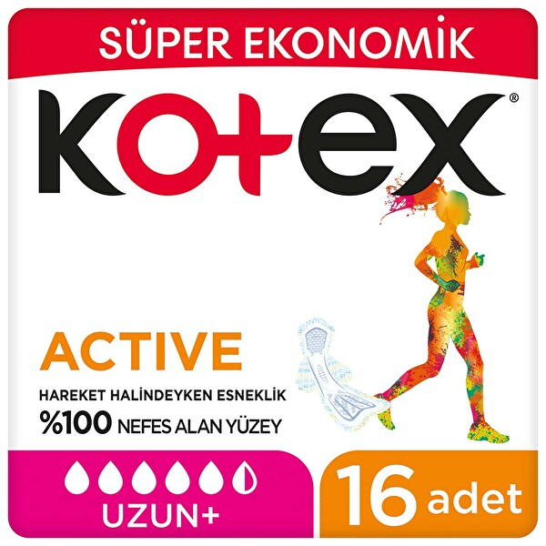 Kotex Ultra Active Süper Eko Uzun 16 Adet