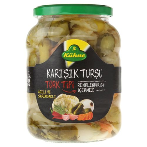 Kühne Türk Tipi Karışık Turşu 680 Gr