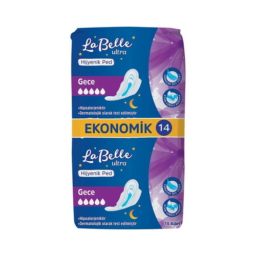 La Belle Hijyenik Ped Ultra Gece 14lü Adet