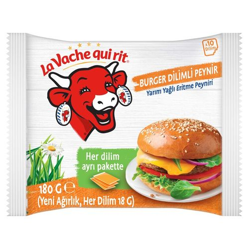 La Vache Qui Rit Cheddarlı Burger Dilim Peynir 180 Gr