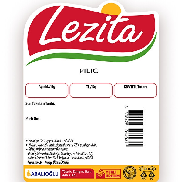 Lezita Lezzeti Ala Poşet Piliç