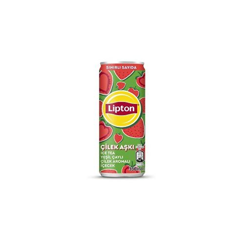 Lipton Yeşil Çaylı Çilek 330 Ml Kutu