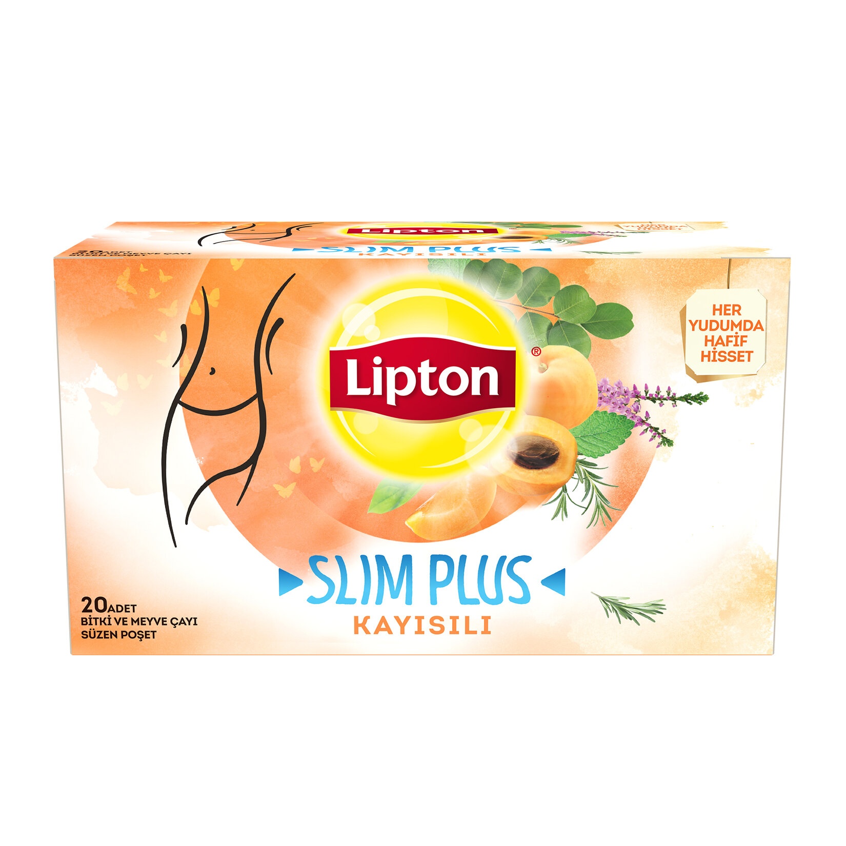 Lipton Slim Plus Kayısılı 20'li 36 Gr