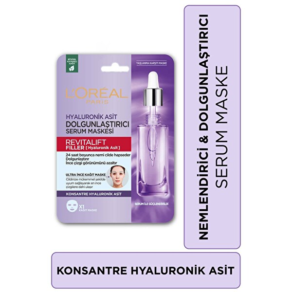 L'Oréal Paris Revitalift Filler Dolgunlaştırıcı Maske 30 Gr