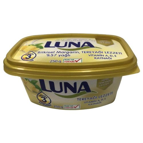 Luna Tereyağı Lezzeti Kase Margarin 250 Gr