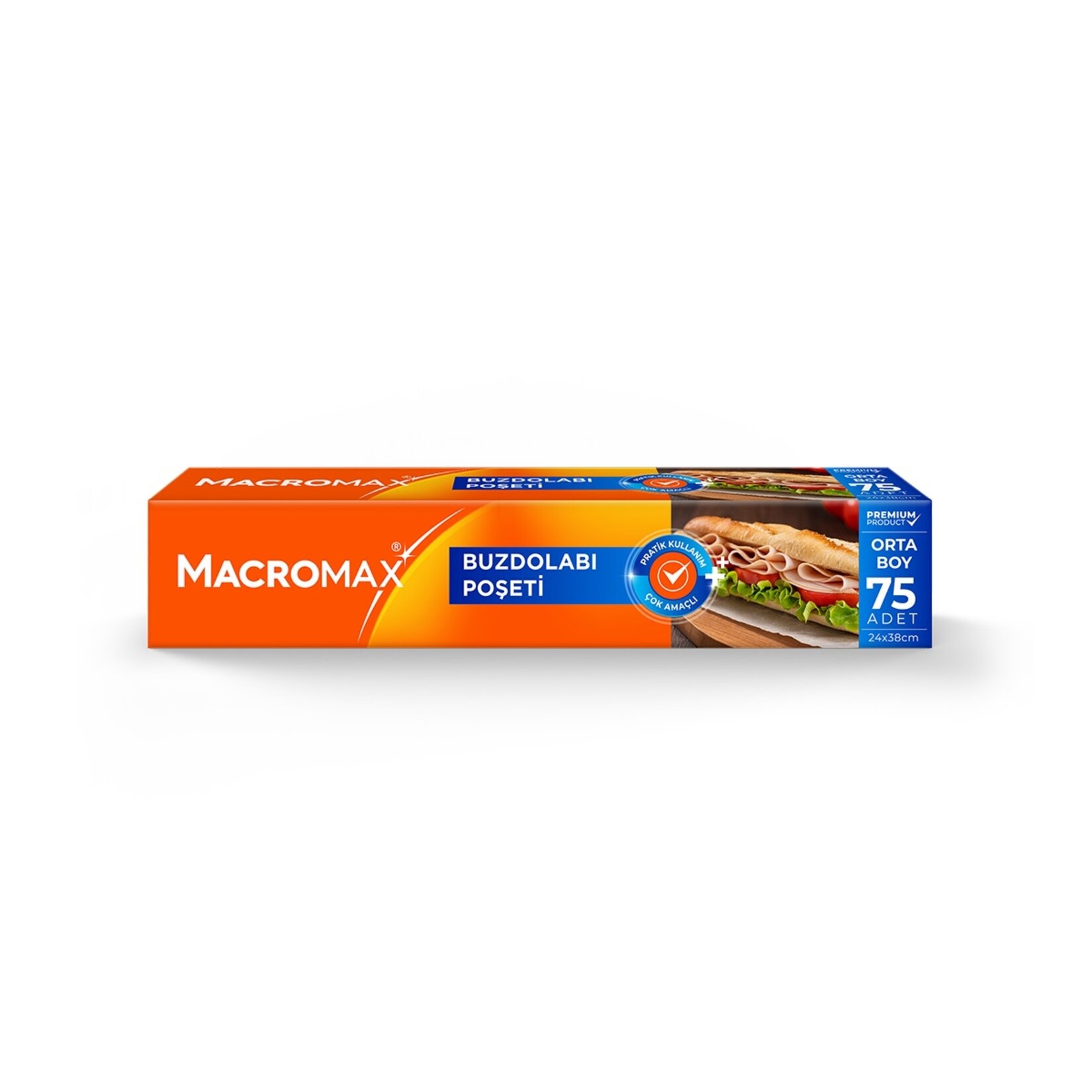 Macromax Orta Boy Buzdolabı Poşeti 75 Adet