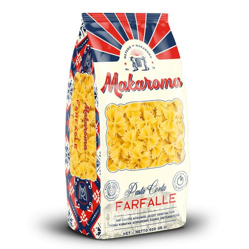 Makaroma Farfalle (Kelebek) Makarna 500 Gr