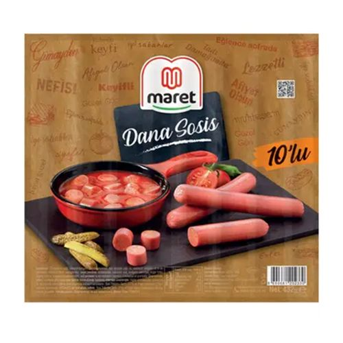 Maret Sosis 10 Adet 432 Gr