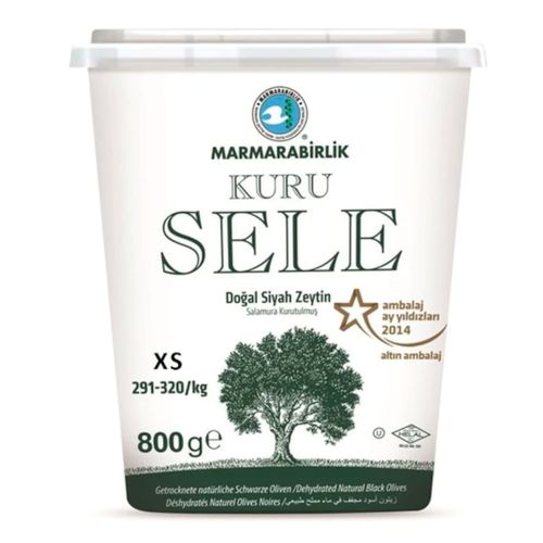 Marmarabirlik Kuru Sele Siyah Zeytin 3x800 Gr