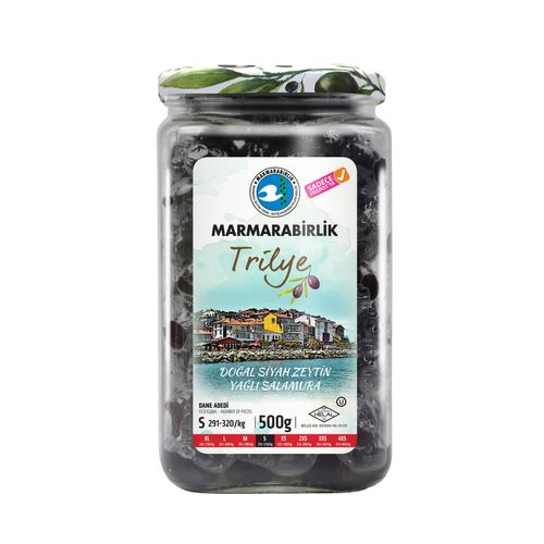 Marmarabirlik Trilye Yağlı Salamura Siyah S (291-320) 500 Gr