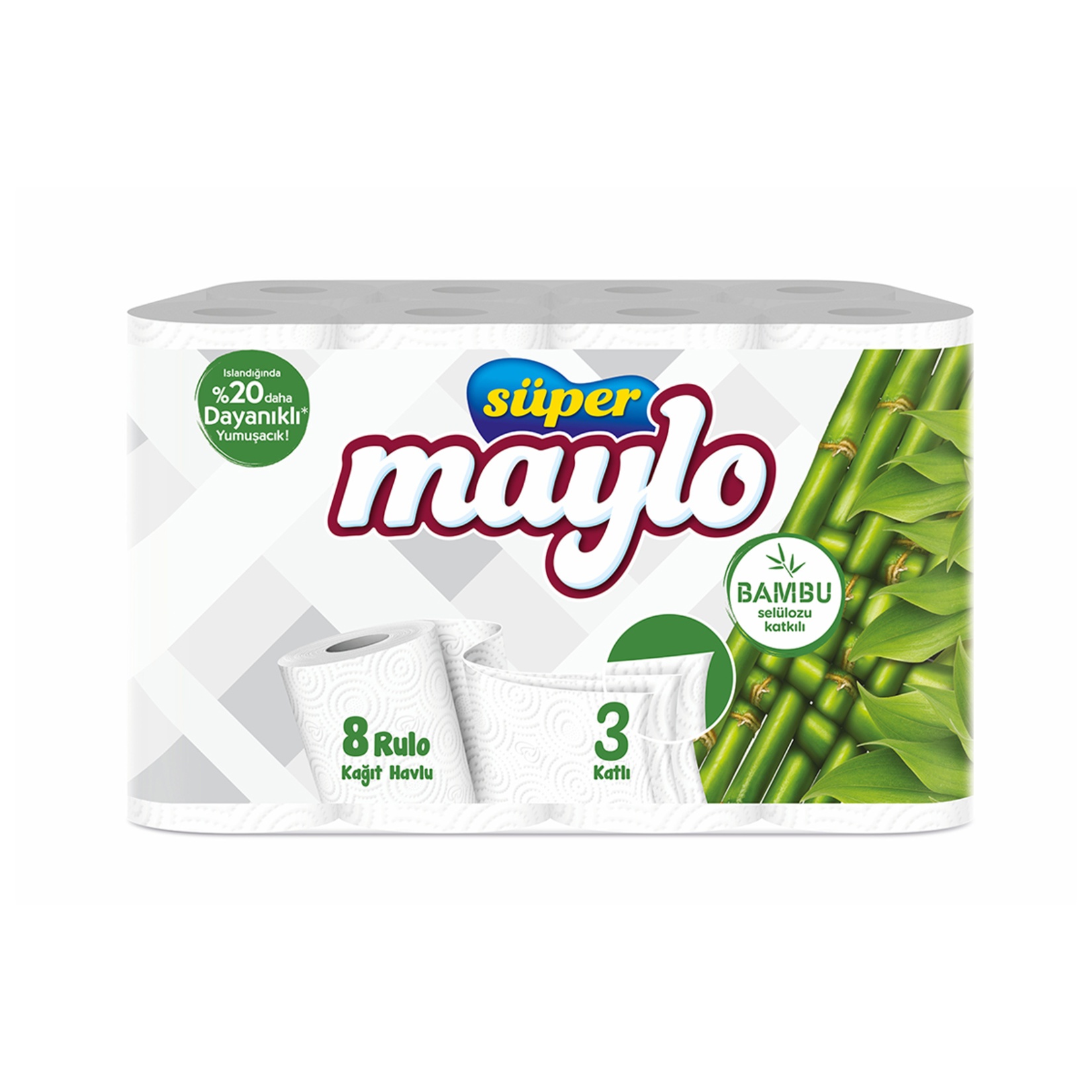 Maylo Süper Bambu Katkılı Kağıt Havlu 8 Adet