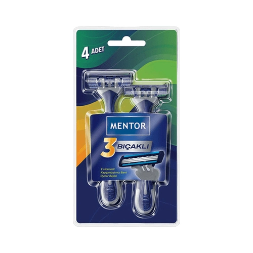 Mentor Tıraş Bıçağı Üç Bıçak 4 Adet