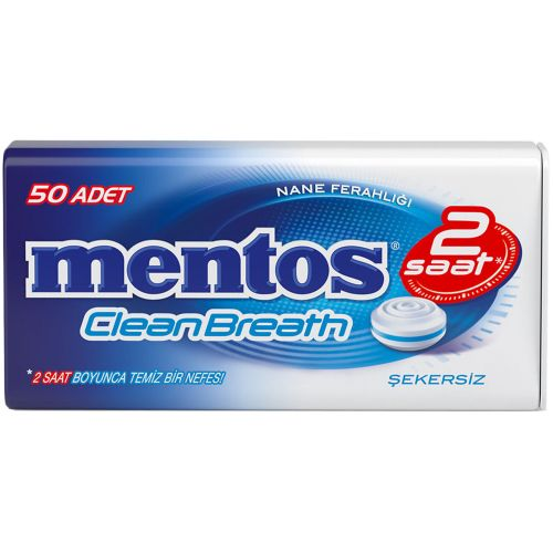 Mentos 2 Saat Clean Breath Nane Aro Şeker 35g