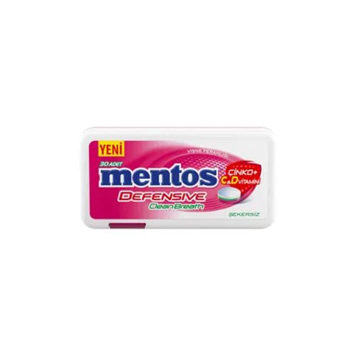 Mentos Clean Breath Defensive Vişne Aromalı Şeker 21 Gr