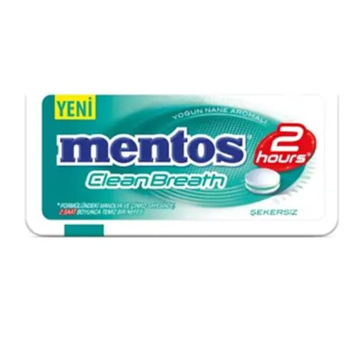 Mentos Clean Breath Yoğun Nane Şeker 21 Gr
