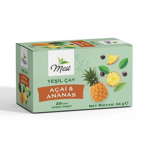 Mest Çay Yeşil Açai Ananas 20 Adet