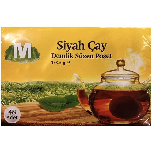 Migros Demlik Poşet Siyah Çay 48 Adet 153,6 Gr