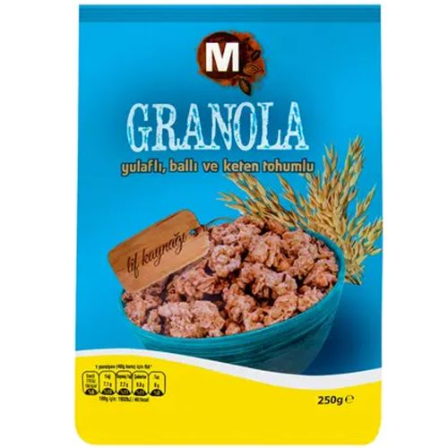 Migros Granola Yulaflı Ballı Ve Keten Tohumlu 250 Gr