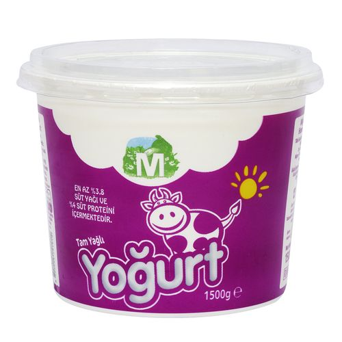 Migros Tam Yağlı Homojenize Yoğurt 1.5 KG