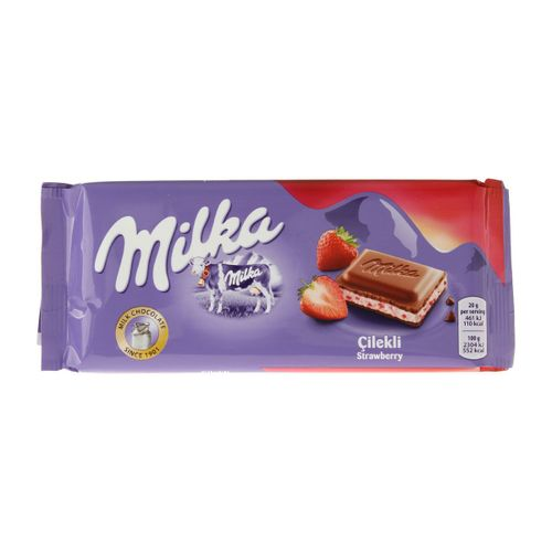 Milka Çilekli Yoğurtlu Tablet 100 Gr