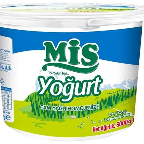 Mis Tam Yağlı Homojenize Yoğurt 3 Kg