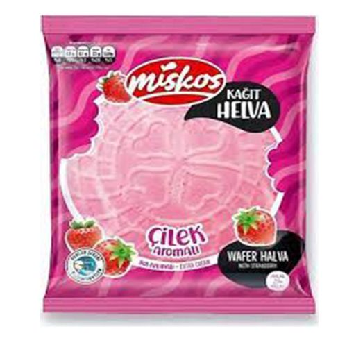 Miskos Gofret Çilekli Kağıt Helva 45 Gr