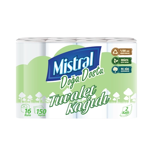 Mistral Tuvalet Kağıdı 2 Katlı 16 Adet Dogadosya