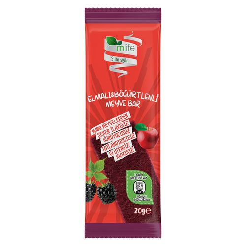 Mlıfe Slım Style Elmalı&böğürtlenli Meyve Bar 20 G