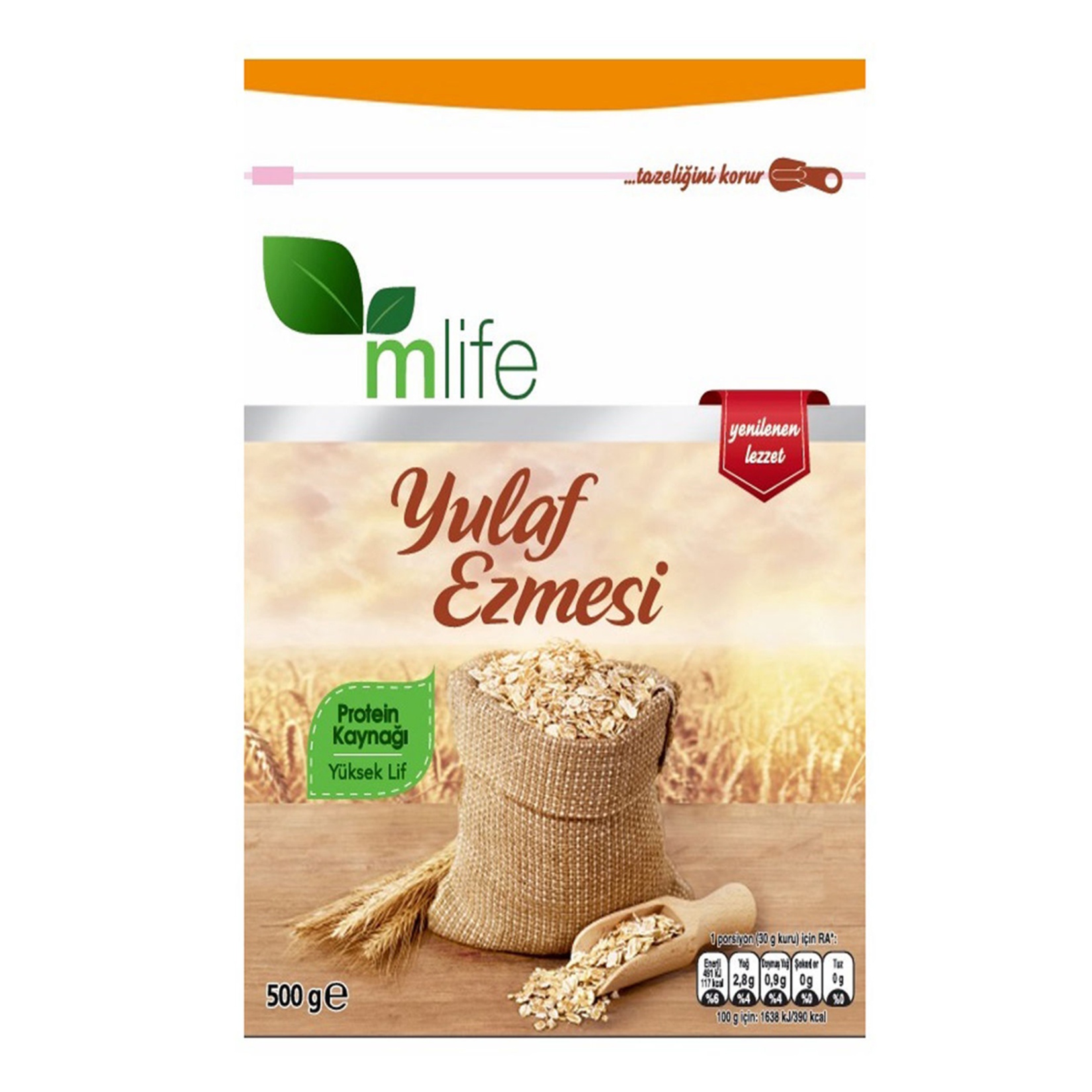 Mlife Yulaf Ezmesi 500 Gr
