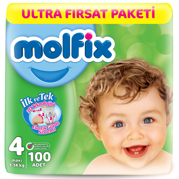 Molfix 3D Maxi Ultra Fırsat 100 Adet