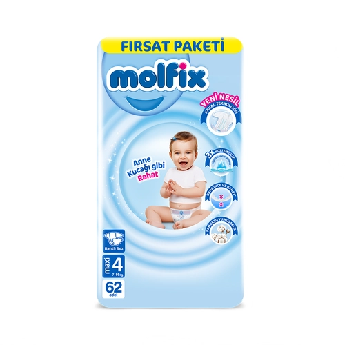 Molfix Çocuk Bezi Maxi 62 Adet