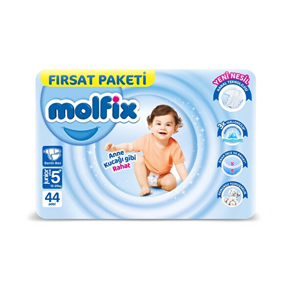 Molfix Junior 5+ Numara 44 Adet Fırsat