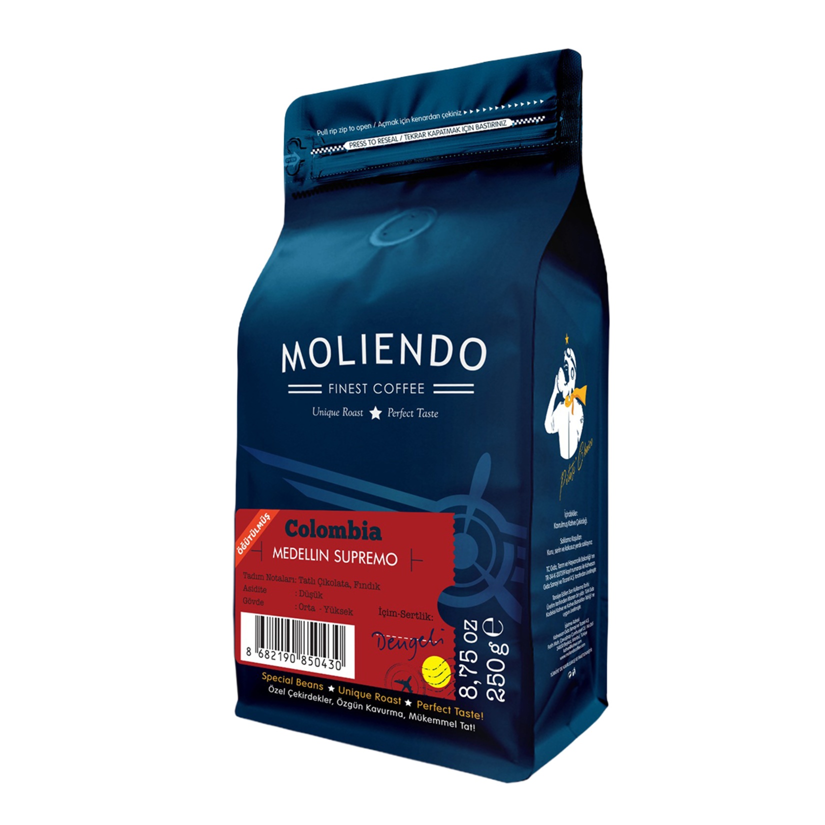 Moliendo Colombia Öğütülmüş Filtre Kahve 250 Gr