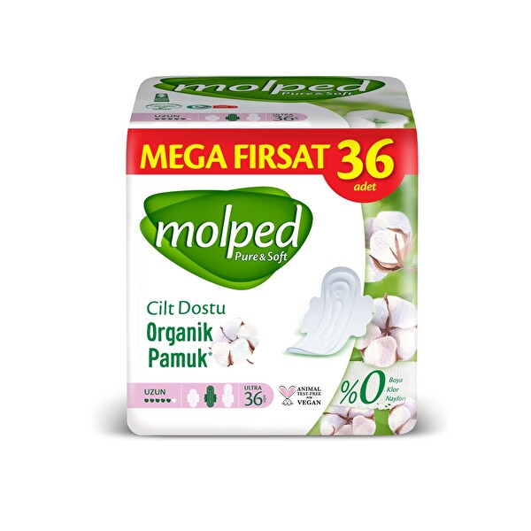 Molped Pure & Soft Mega Fırsat 36 Adet Uzun