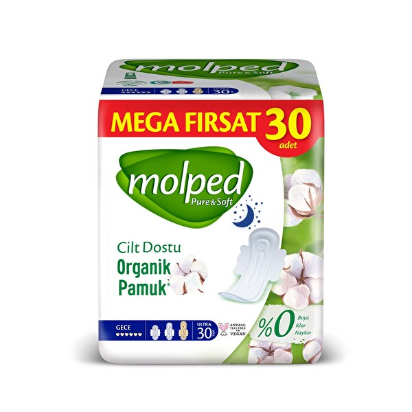 Molped Pure & Soft Mega Fırsat Gece 30 Adet
