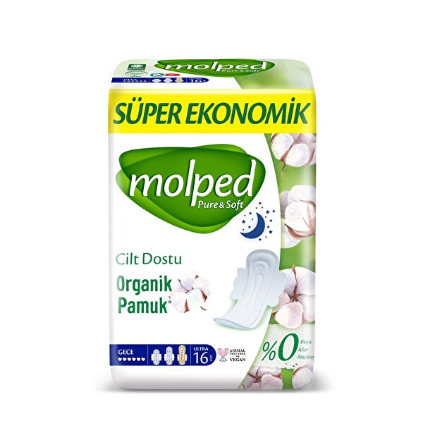 Molped Pure & Soft Süper Ekonomik Gece 16 Adet