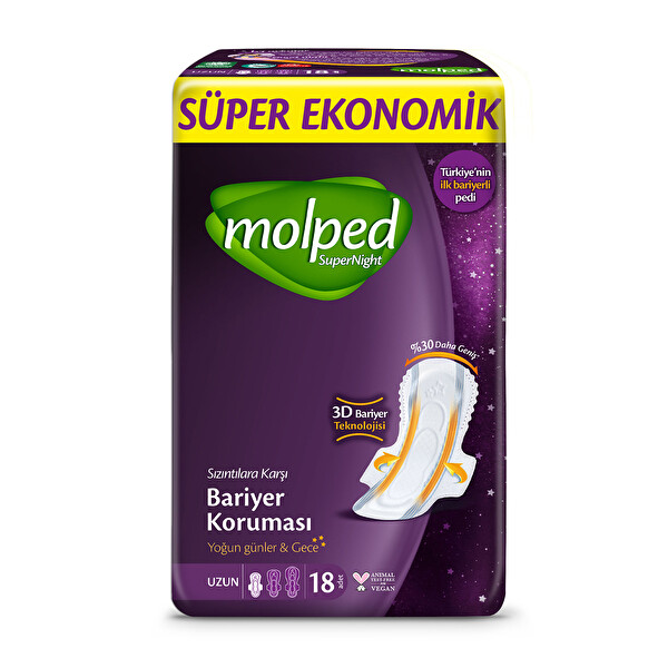Molped Supernight Seko Uzun 18 Adet