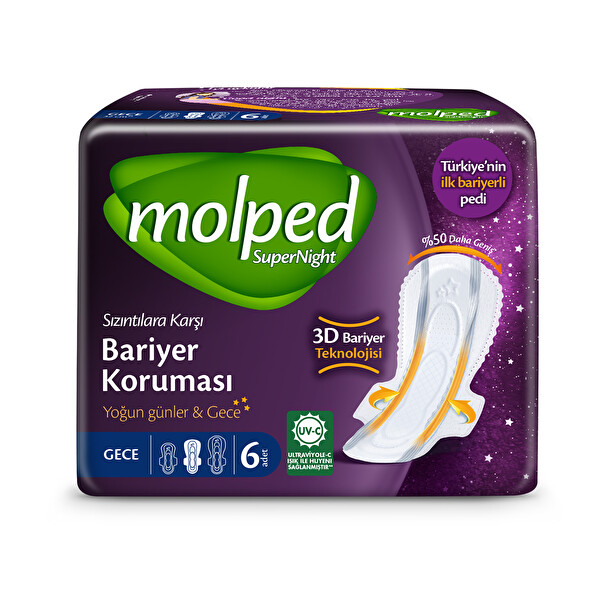Molped Supernight Tekli Gece 6 Adet