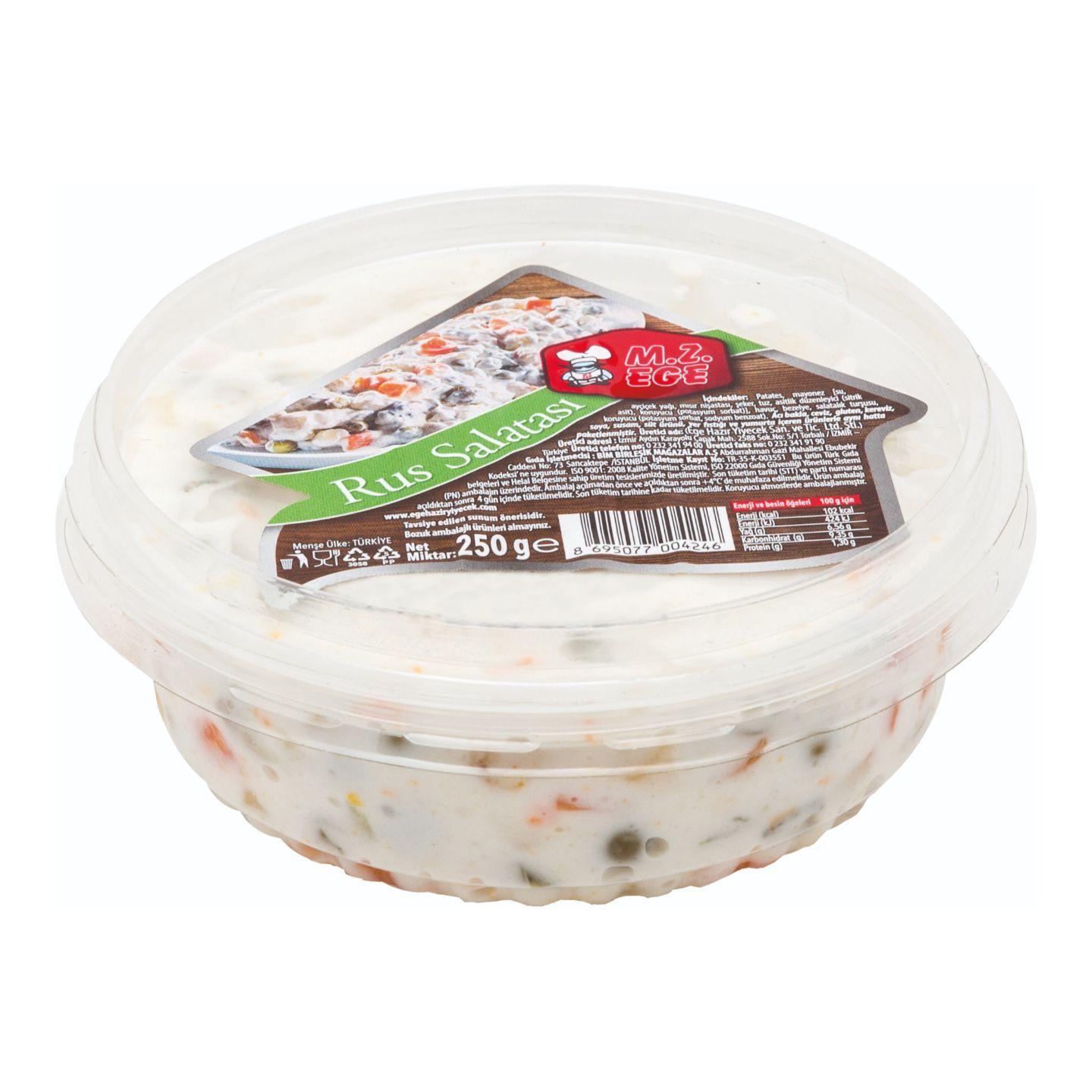 M.Z. Ege Hazır Rus Salatası 250 Gr