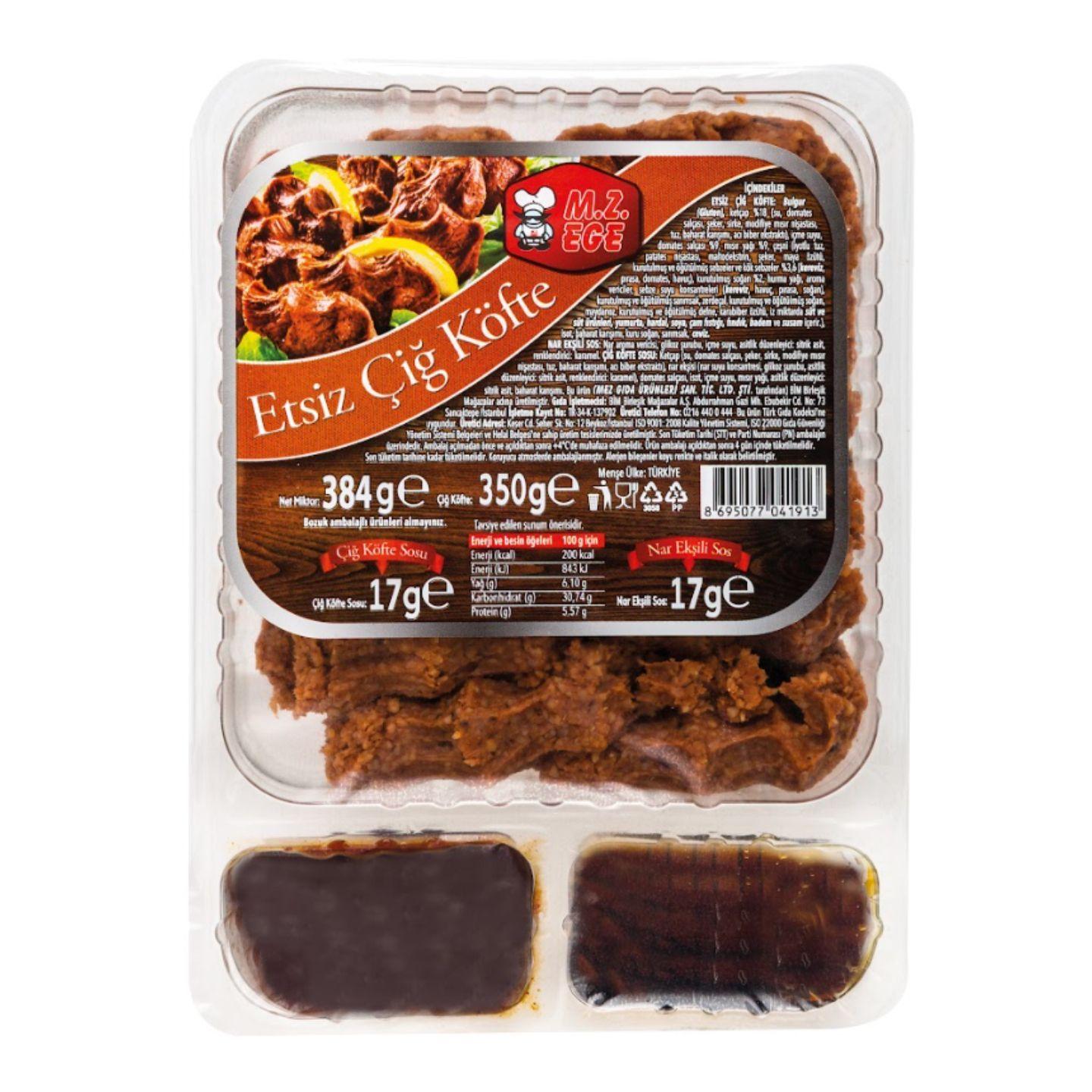 M.z Ege Hazır Etsiz Çiğ Köfte 384 Gr